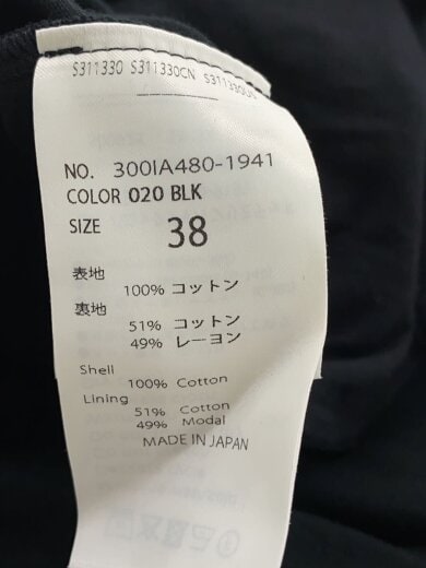 商品画像：長袖カットソー/38/コットン/ブラック/300IA480-1941 4