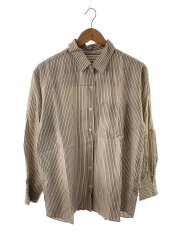 26ss/5stripe adjust シャツ/ブラウン/ストライプ