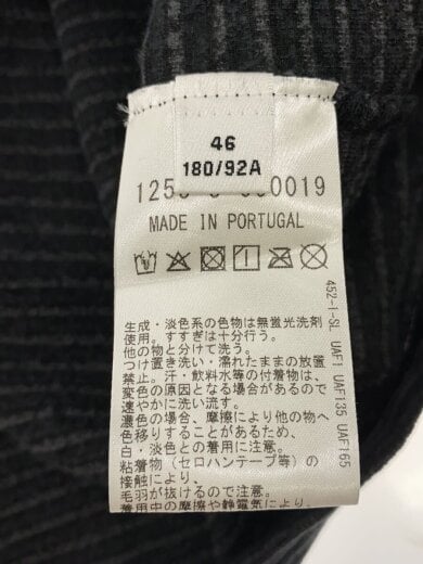 商品画像：ジャケット/46/コットン/ブラック/ボーダー/1255-3-000019 4