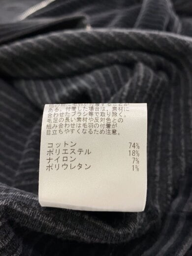 商品画像：ジャケット/46/コットン/ブラック/ボーダー/1255-3-000019 5
