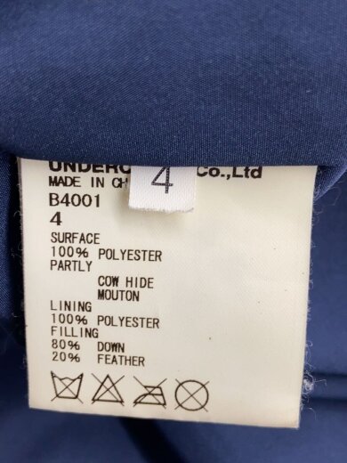 商品画像：08AW/切替/ヨークレザー/ヤケ有/4/ポリエステル/カーキ/B4001// 4