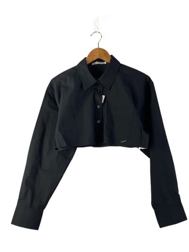 商品画像：長袖シャツ/S/コットン/ブラック 1