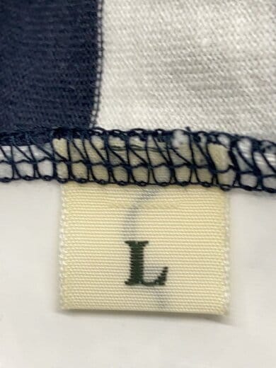 商品画像：長袖Tシャツ/L/コットン/ネイビー/ボーダー 4