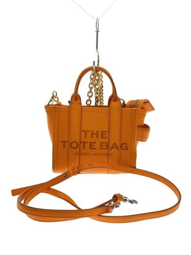 商品画像：トートバッグ/レザー/オレンジ/無地 1