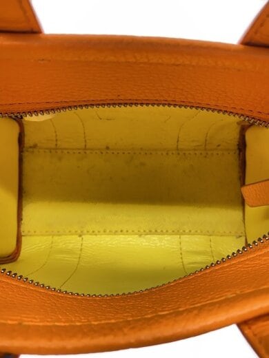 商品画像：トートバッグ/レザー/オレンジ/無地 6