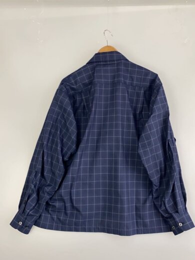 商品画像：TECH SPORTS OPEN COLLAR SHIRT L/S NOVA /S/ポリエステル/ネイビー/チェック// 2
