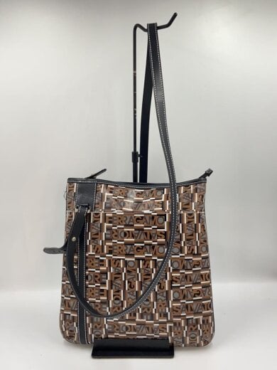 商品画像：ショルダーバッグ/PVC/ブラウン/総柄 3