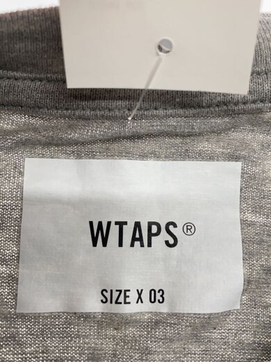 商品画像：Tシャツ/3/コットン/グレー/231ATDT-CSM33 3