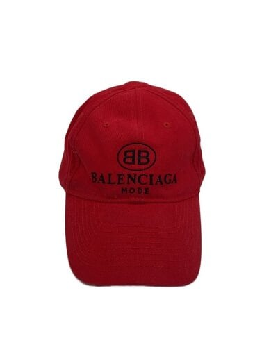 商品画像：BB MODE LOGO EMBROIDERY CAP/キャップ/L/コットン/レッド 1