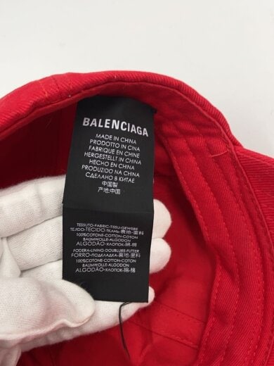 商品画像：BB MODE LOGO EMBROIDERY CAP/キャップ/L/コットン/レッド 5