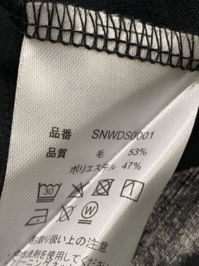 商品画像：Tシャツ/L/ウール/BLK// 4