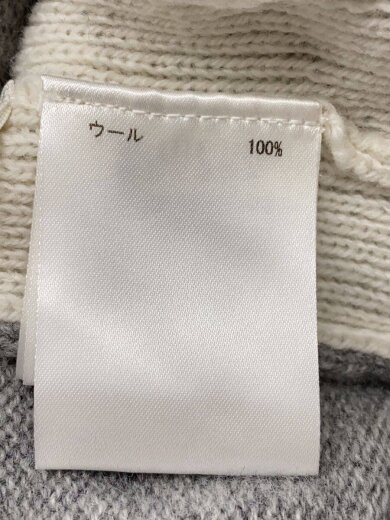商品画像：25AW/ライン配色ニットワンピース/36/ウール/グレー/0225433002// 5