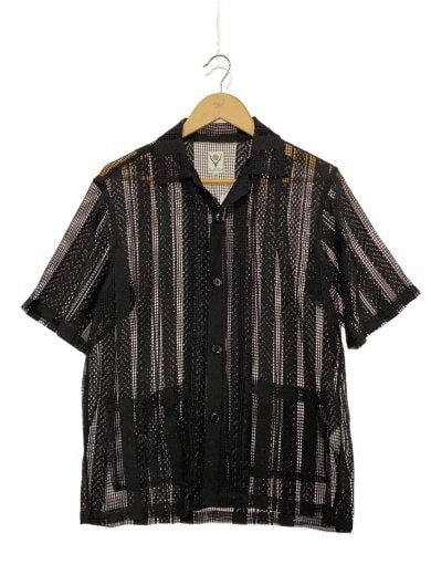 商品画像：Cabana Shirt Poly Lace/半袖シャツ/XS/ポリエステル/ブラック/QV602// 1