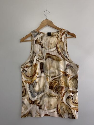 商品画像：Ribbed Tank Top Oyster/タンクトップ/XL/コットン/BEG/総柄/H526Y23X14// 2