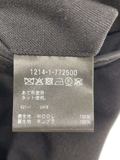 商品画像：クリアウールダブルクロスノープリーツパンツ/M/ウール/BLK/1214-1-772500// 5