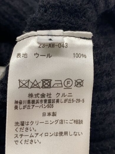 商品画像：ニット・セーター(厚手)/1/ウール/BLK/無地/23-AW-043// 4