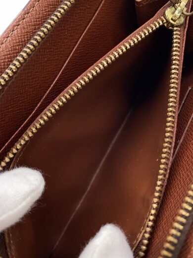 商品画像：ポルト・モネ・ジップ_モノグラム・キャンバス/PVC/BRW/レディース 5