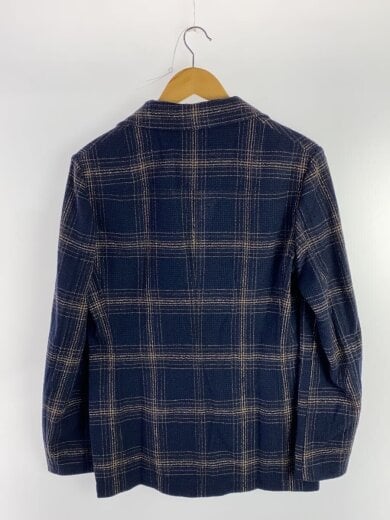 商品画像：テーラードジャケット/S/ウール/NVY/チェック/51G419JR 2