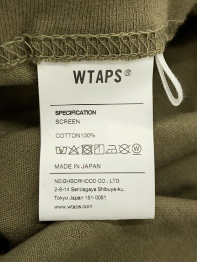 商品画像：長袖Tシャツ/WTVUA L/S TEE/2/コットン/KHK 4