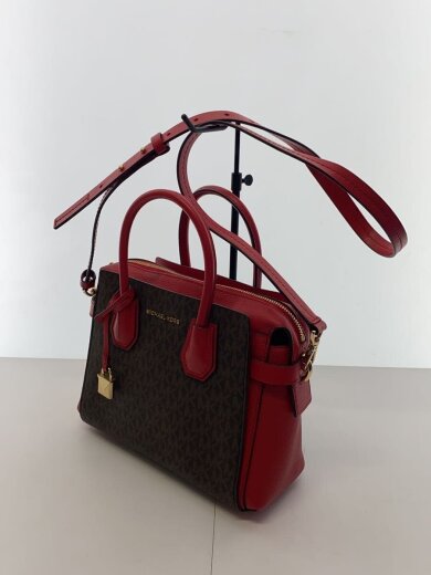 商品画像：マーサーベルテッドサッチェルスモール/PVC/RED/モノグラム/30S9GM9S1B 2