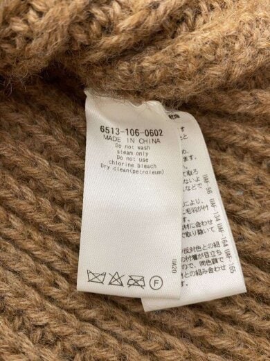 商品画像：ニット・セーター(厚手)/1/アルパカ/BRW/6513-106-0602 4