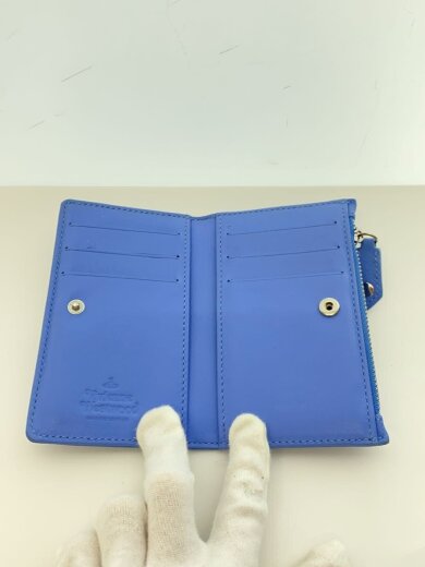 商品画像：カードケース/レザー/BLU/レディース/51110038/角スレ有/汚れ有り 4