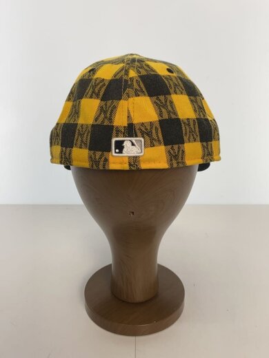商品画像：キャップ/7 1/2/アクリル/YLW/チェック/メンズ 3