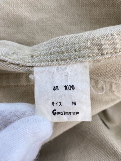 商品画像：ジャケット/M/コットン/CRM/袖・襟汚れ有 4