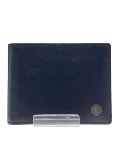 商品画像：2つ折り財布/レザー/BLK/メンズ 1