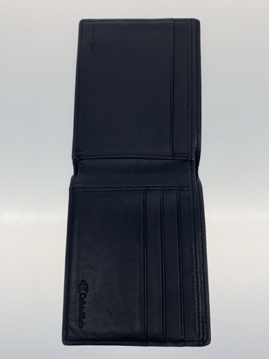商品画像：2つ折り財布/レザー/BLK/メンズ 4