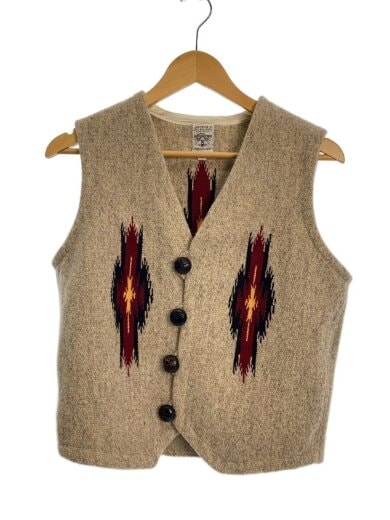 商品画像：ベスト/36/ウール/CRM/クルミボタン劣化有 1