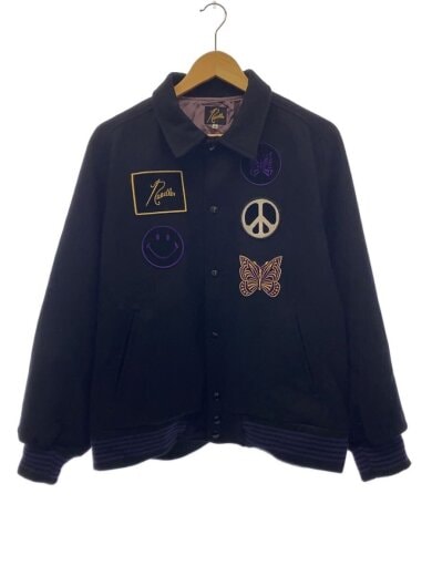 商品画像：22AW/スタジャン/M/ウール/BLK/LQ381// 1
