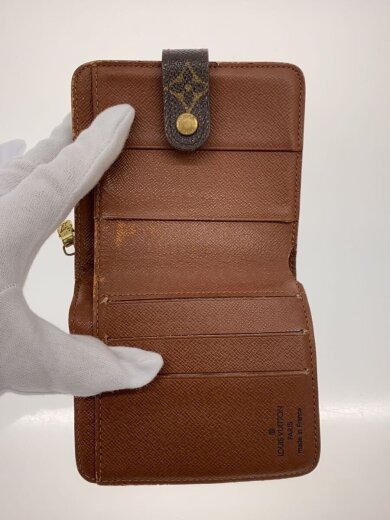 商品画像：コンパクト・ジップ_モノグラム・キャンバス/PVC/BRW/レディース 4