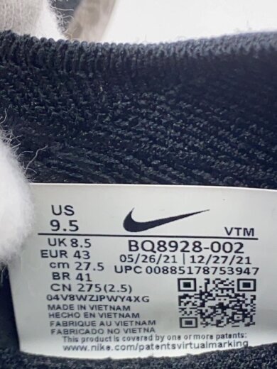 商品画像：ローカットスニーカー/27.5cm/BLK/BQ8928-002 7