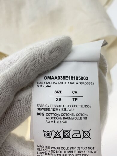 商品画像：Tシャツ/XS/コットン/WHT/プリント/omaa038e18185003 4