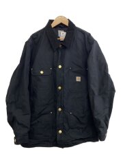 ジャケット/L/コットン/BLK/無地/103825-BLK/DUCK CHORE COAT