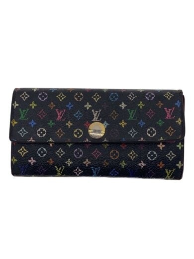 商品画像：ポルト・フォイユ・サラ_モノグラム・マルチカラー_ノワール/PVC/マルチカラー/レディース 1