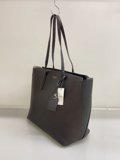 商品画像：トートバッグ/レザー/BLK/無地/S338// 2
