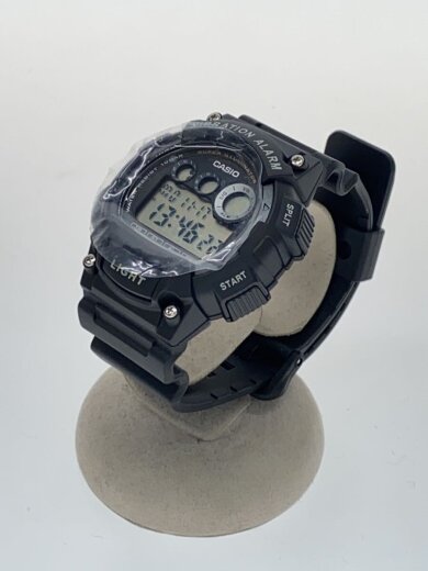 商品画像：クォーツ腕時計/デジタル/ラバー/BLK/BLK/W-735H 2