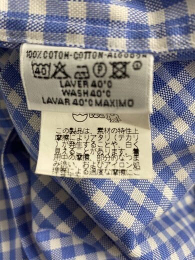 商品画像：長袖シャツ/--/コットン/BLU/チェック// 4