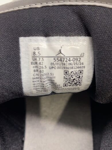 商品画像：AIR JORDAN 1 MID/26.5cm/GRY 5