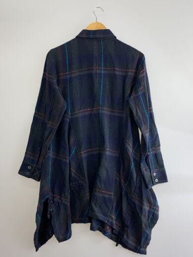 商品画像：cube-cube/シャツワンピース/40/ウール/チェック/05223087 2