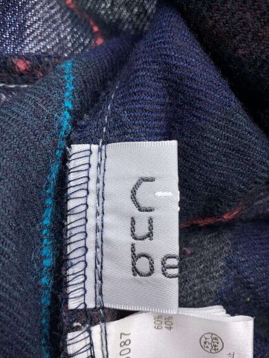 商品画像：cube-cube/シャツワンピース/40/ウール/チェック/05223087 3