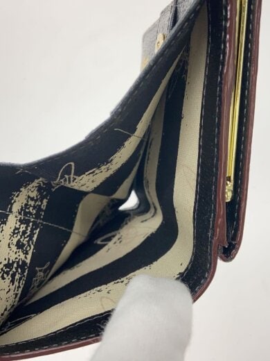 商品画像：2つ折り財布/レザー/BLK/レディース/がま口// 6