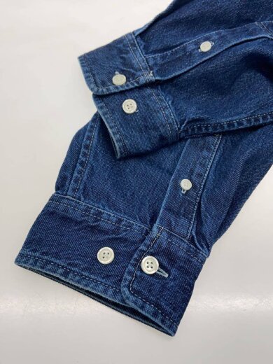 商品画像：Small Box Denim Shirt/長袖シャツ/M/コットン/BLU/無地 5