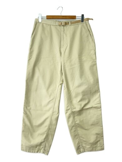 商品画像：STRETCH TWILL WIDE PANTS_ストレッチツイルワイドテーパードパンツ/34/コットン/BEG 1