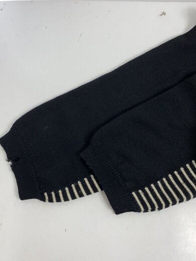商品画像：ニット・セーター(厚手)/2/ウール/BLK/ボーダー/M32-KN04 5