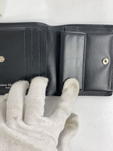 商品画像：2つ折り財布/レザー/BLK/無地/メンズ/SA3UI0007 4