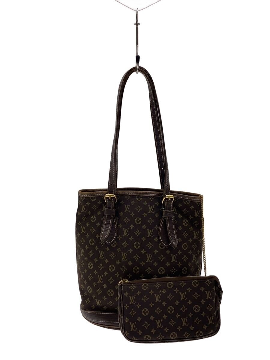 LOUIS VUITTON / バケットPM_モノグラム・ミニ・ラン/キャンバス/ブラウン/総柄