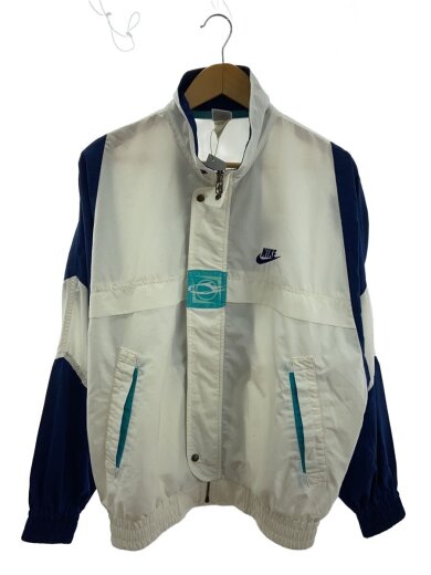 商品画像：ナイロンジャケット/L/ポリエステル/ホワイト/VLA141AI-YA/スタンドカラー/フラップ比翼 1